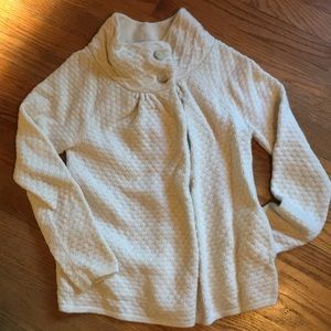 Loft Petites wool blend funnel neck sweater